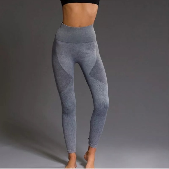 Onzie Flow Seamless Stone Wash Legging Slate Grey - Picture 2 of 12